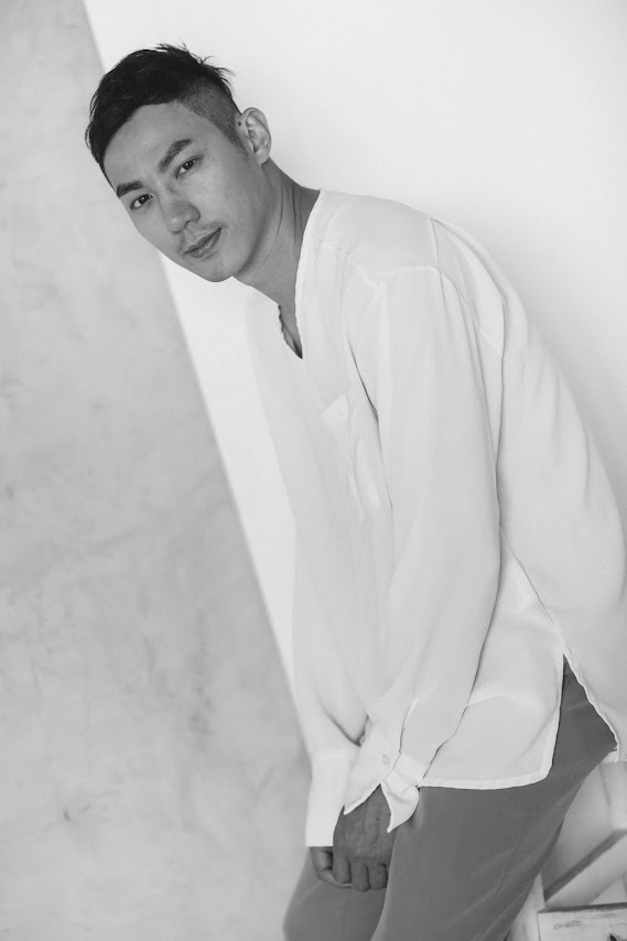 繆全 Alan Miaou 的黑白人像照，由本人提供